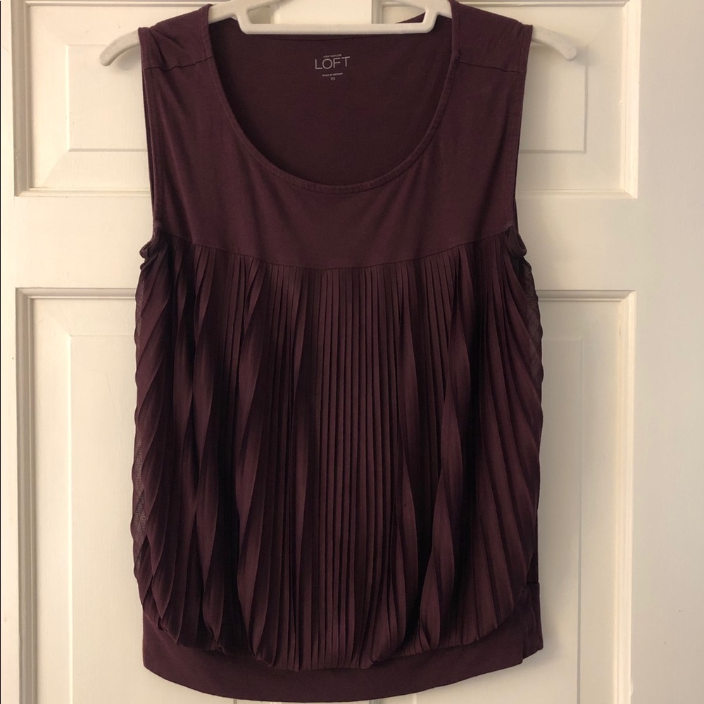LOFT Cabernet Sleeveless Top